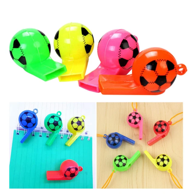 24 pz fischietto di plastica bambini fischietto cheerleading fischietto attività sportiva