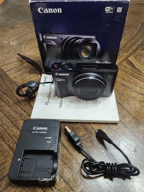 Canon PowerShot SX720 HS 20.3MP Compact Digital Camera - Black