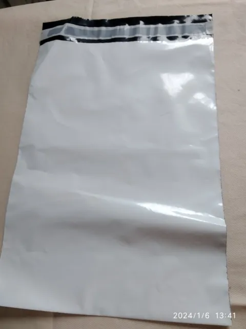 enveloppe plastique blanche opaque vad pochettes expédition