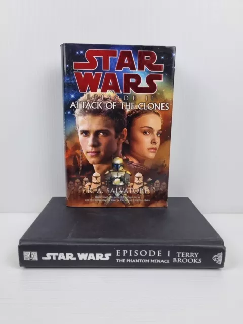 Star Wars Episode 1 & II Attack of the Clones Phantom Menace Hardcover Books
