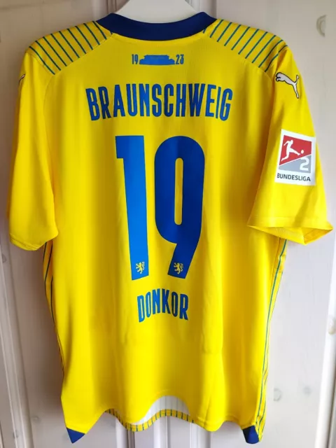 BTSV Eintracht Braunschweig Heim Trikot Puma 2023/24 Donkor #19 Gr. L BNWT