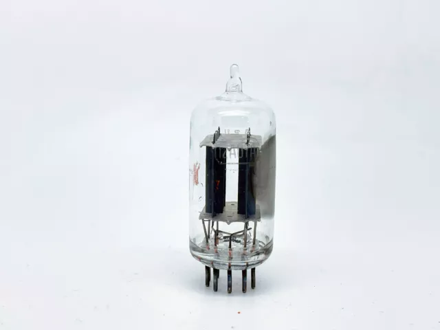 1 x RCA 12AU7 - ECC82 *CLEAR TOP* Side Getter Test GOOD Dual Triode Vacuum Tube