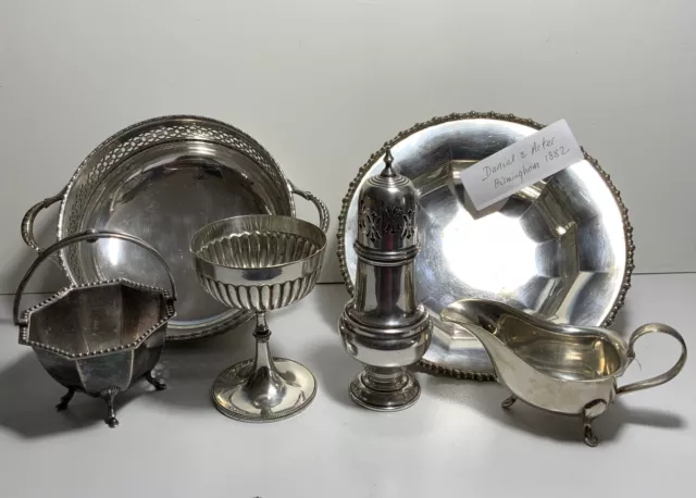 Mappin & Webb Item and Others Silver Plate Selection. Job Lot