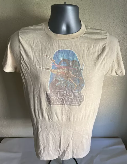Vtg 70’s 80’s Star Wars T Shirt Men’s S/M Darth Vader RARE Single Stitch