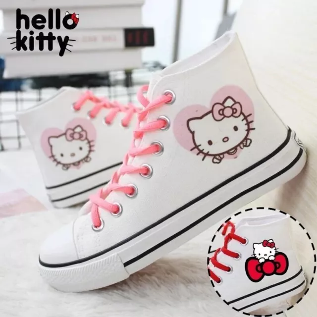 Hello Kitty Canvas Schuhe Sneaker Y2K Anime Cartoon Turnschuhe Anime