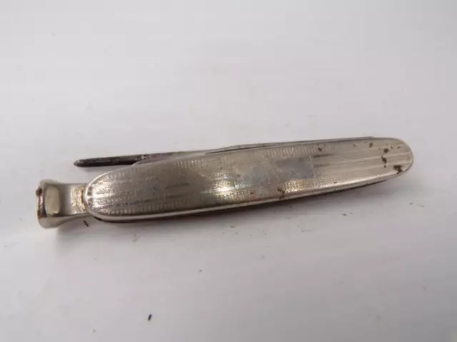 VINTAGE KENT NY USA Single 3.5 Blade Folding Pocket Fish Knife w