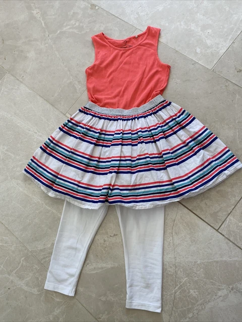 Set leggings e abito da ragazza next età 7 abito estivo a righe