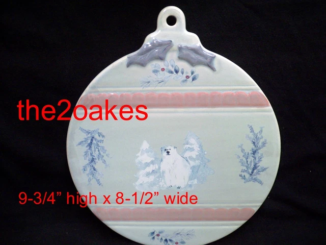Pfaltzgraff WINTER FROST Trivet Cheese Board Appetizer Tray Plate Cookie