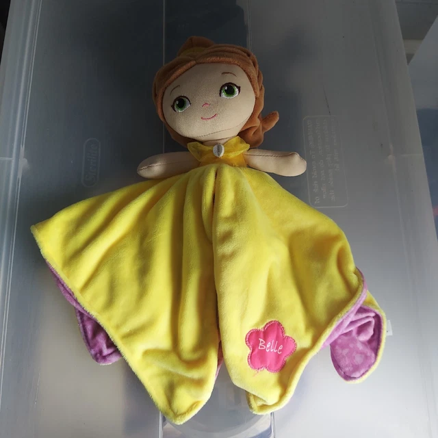 2018 KIDS PREFERRED Disney Baby Princess Belle Plush Stuffed Snuggler Blanket