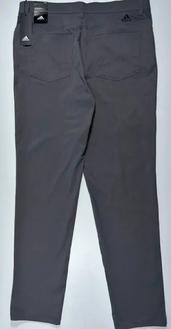 NWT Adidas Ultimate 365 Mens Tapered Golf Pants 5-Pocket 34 36  Grey 5 F2 3