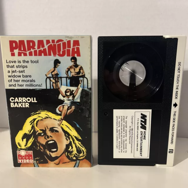 Betamax Tape Paranoia Carroll Baker VERY RARE 1969