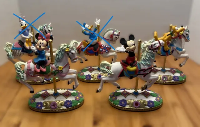 Disney Mickey's Carousel Collection - Mickey, Minnie or Pluto - You Pick