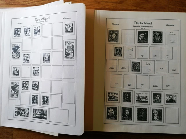 Briefmarken Album Blätter Leuchtturm "Die ganze Welt" Klemmbinder Einlageblätter