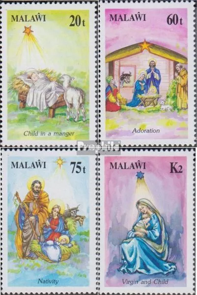 Malawi 577-580 (complete issue) unmounted mint / never hinged 1991 christmas