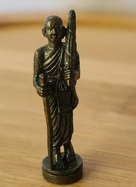 B- Phra Sivali Sivalee Thai Buddha Amulet Richness Fortune Protection พระสีวลี