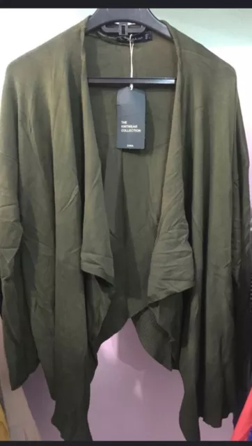 LOT 1 WOMENS Zara Waterfall Cardigan Khaki Size Small BNWT Winter 12.99 PicClick UK