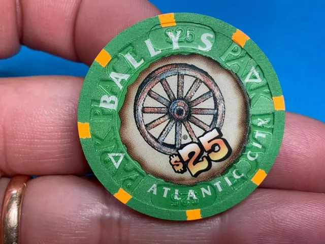 $25  Ballys Atlantic City Casino  Chip  ——-Excellent Condition——X-967