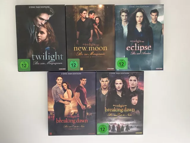 Die Twilight Saga 1-5 | 10-DVD Fan Edition DVD