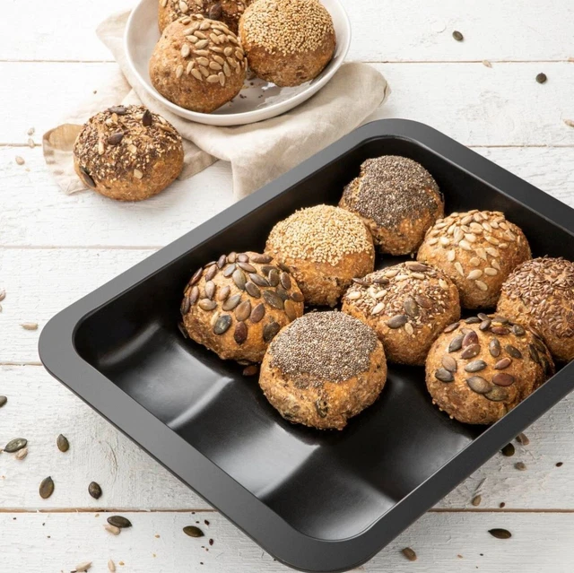 Backblech Brötchen Dampfnudel Backform 12 x Germknödel Buchteln & Co. ZENKER
