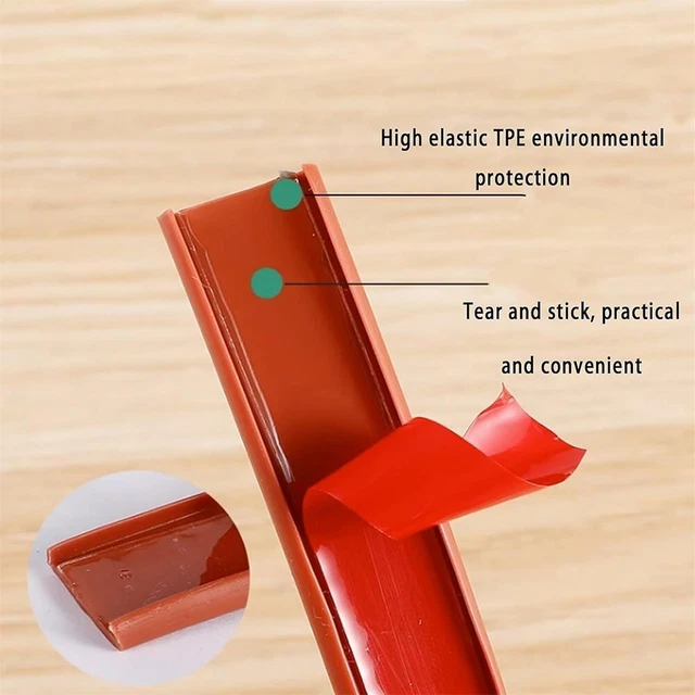 Bordi 5 m elastico gel flessibile piano di lavoro rivestimento bordo permanente