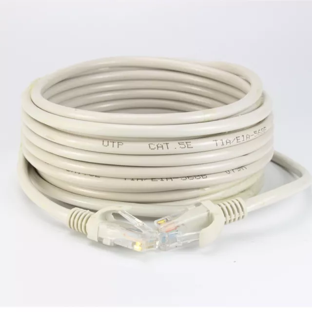 2M 3M 7M 15M 30M Cat5e Patch Cord Cable Ethernet Internet Network LAN RJ45 LOT