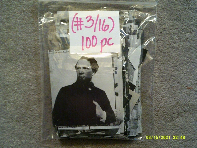 (#3/16) Lote de 100 piezas de colección papel EPHMERA ARTESANÍA álbum de recortes ARTE collage