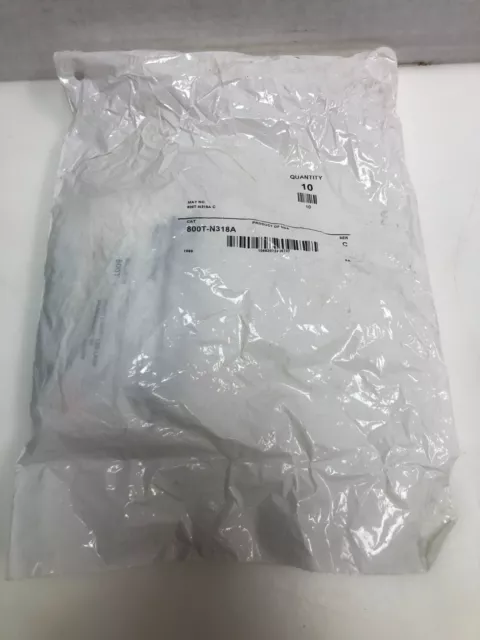 New! Pack Of 10 Allen Bradley 800T-N318A, Pilot Light LED Lamp