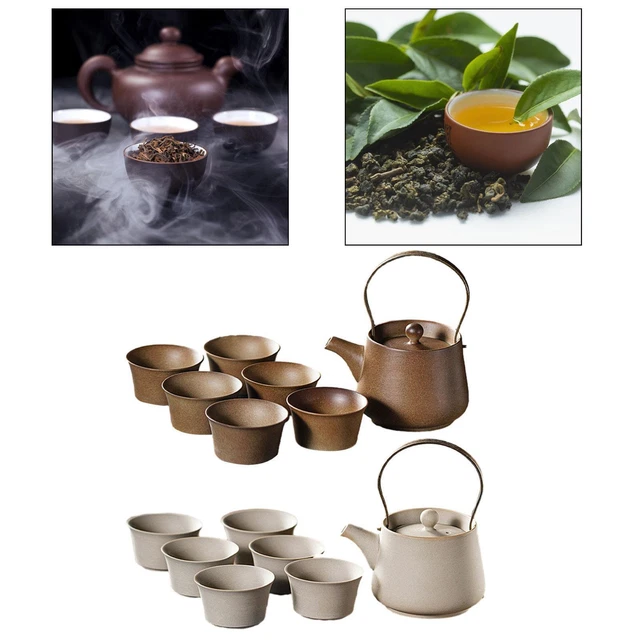 Théière chinoise en céramique avec couvercle, pour les amateurs de thé,