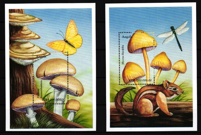 Angola Block 64 und 65 postfrisch Pilze #HQ632