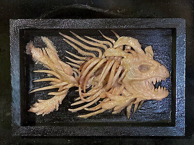Faux Dead Fish Sculpture Creepy Art brand New Direct from Artist Halloween