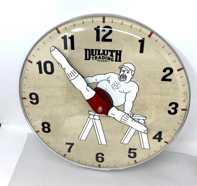 Rare Duluth Trading Company Clock 14"