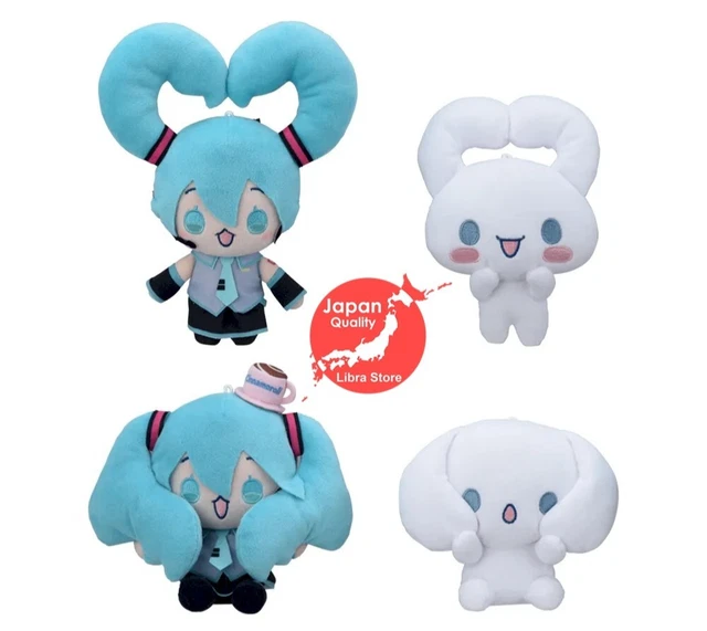 Portachiavi Peluche Hatsune Miku X Cinnamoroll Fuwakorori - Scatola Cieca Misteriosa