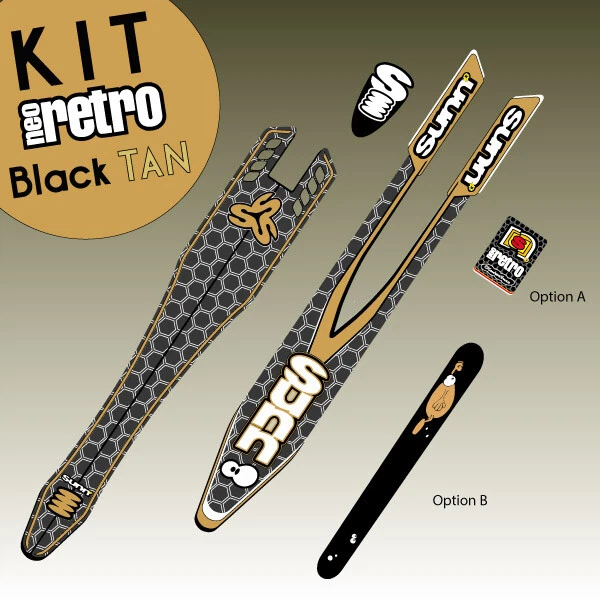 Kit déco SUNN VTT vintage Néo rétro - Decals for frame vintage MTB Oldschool