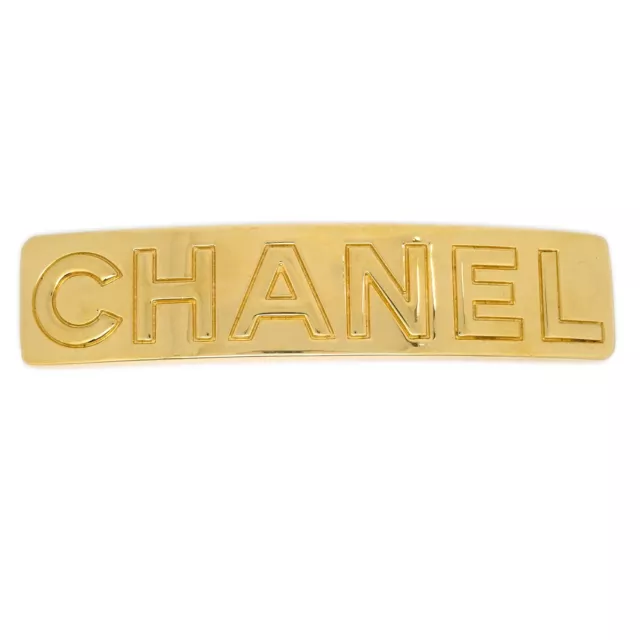 Chanel Hair Clip Hairpin Barrette Gold 97A/71 133062