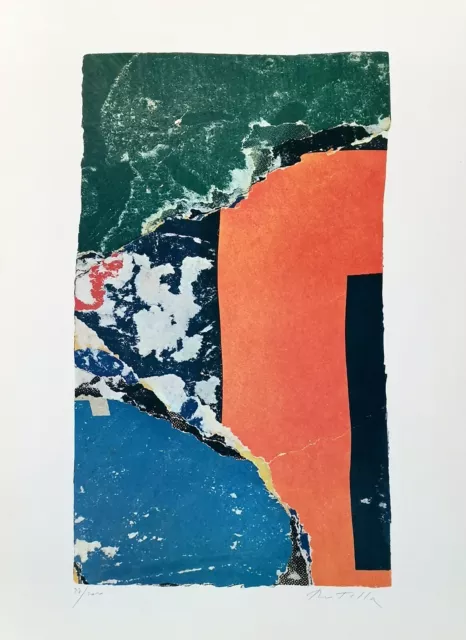 MIMMO ROTELLA '70 serigrafia litografia firmata a mano edizione limitata