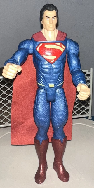 Superman Collectible Action Figure 12” Mattel 2015 DLN32 DC Comics w/Cape