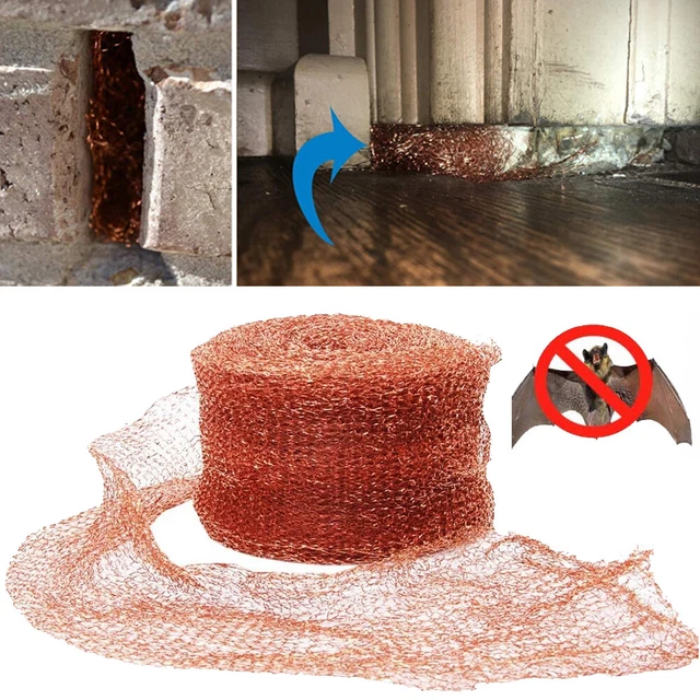 12m*125mm Pure Copper Mesh Knitted Soffit Mesh Rat Rodent Slug & Snail Control