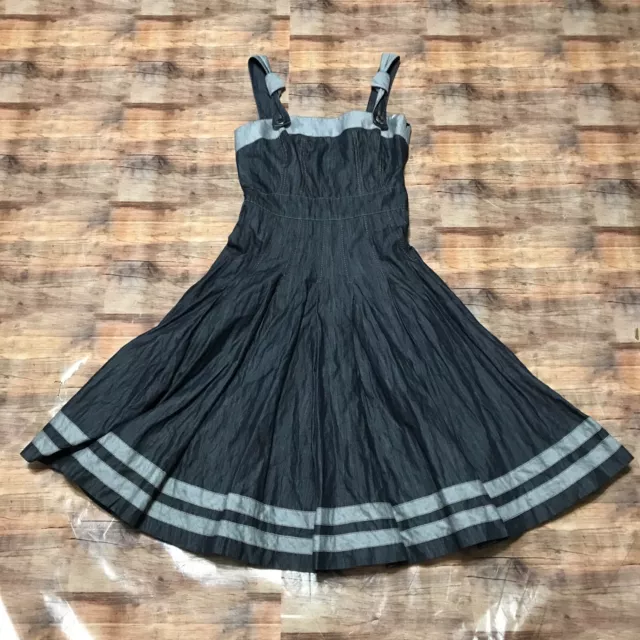 NWT Karen Millen Chambray Dress Size 8UK 4US