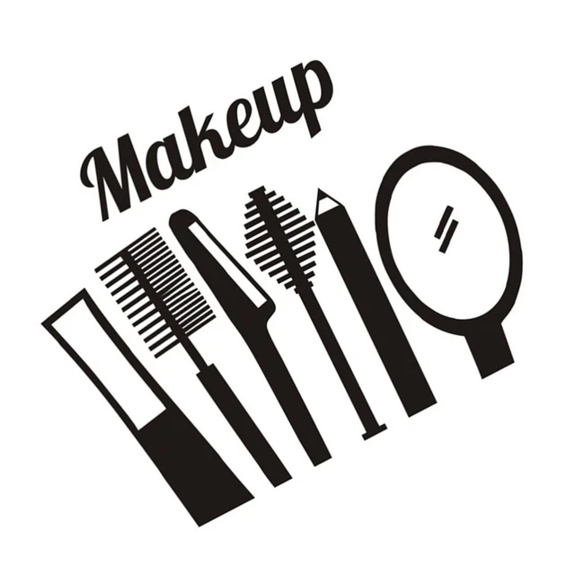 Autocollant Mural Outil De Maquillage Autocollant Mural Auto-adhésif Cosmétique