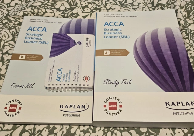 ACCA SBL (STRATEGIC Business Leader) Kaplan. Study Text