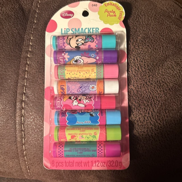 Disney Store 8pc Lip Smacker Minnie Mouse Daisy Duck Flavored Glosses