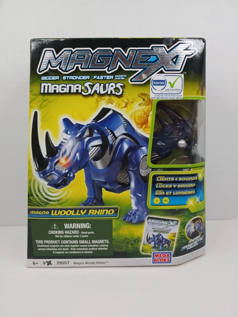 MEGA BLOKS Magnext Magnasuars WOOLY RHINO 29557 NIB
