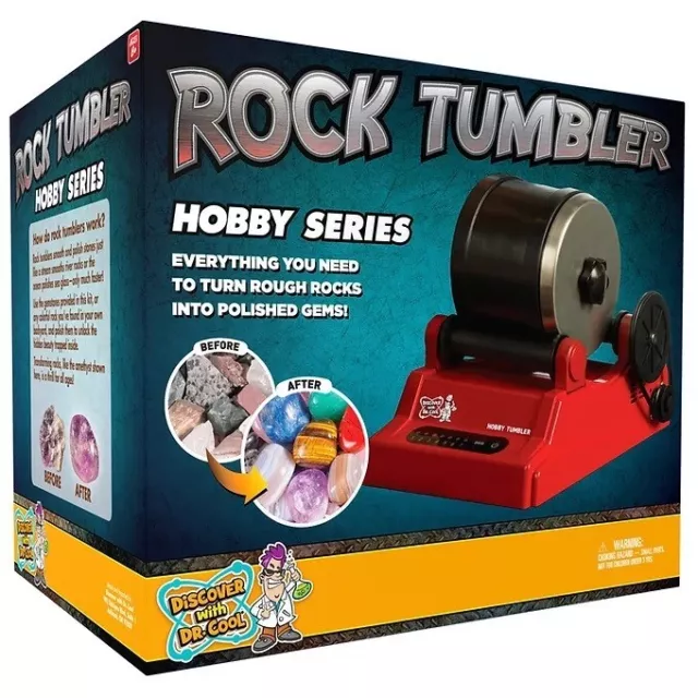 Professional Complete Rock Tumbler Kit for Adults & Kids with 2 Lb