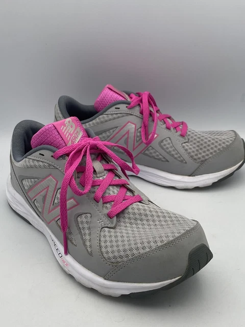 New Balance 490 V4 Speed Ride Womens Gray/Pink Running Shoes Sneakers Size 8 D