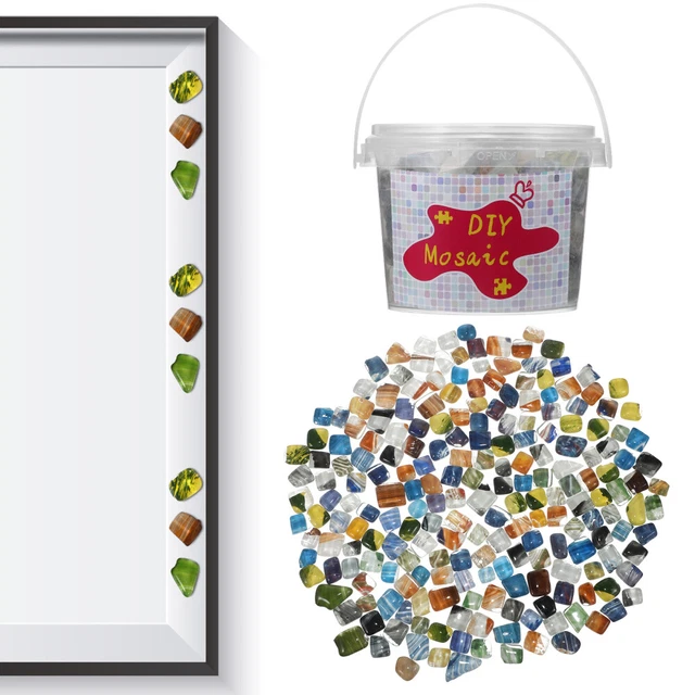 1 Bucket Mosaic Tile Glass Mosaic Tiles Glass Tiles Mosaic Kit Broken Glass