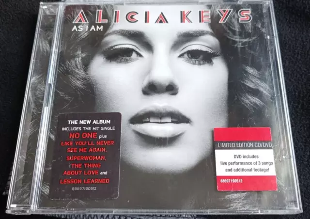 Album 2 Cd Alicia  Keys - As I Am - Cd + Dvd Limited Edition The New Album Stick