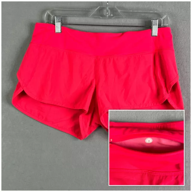 Lululemon Shorts Womens 8 Speed Up Short Coral Pink Stretch Running Gym