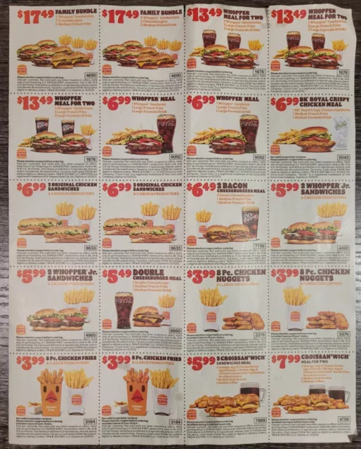 ⭐ SUBWAY COUPONS!!! 2X Sheets = 28 Coupons In All!!! Exp 12/31/23 ⭐ $2.00 -  PicClick