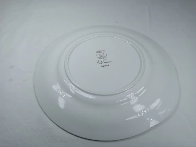 Assiette céramique de St-Amand Ceranord collection Watteau décor amours galants 8