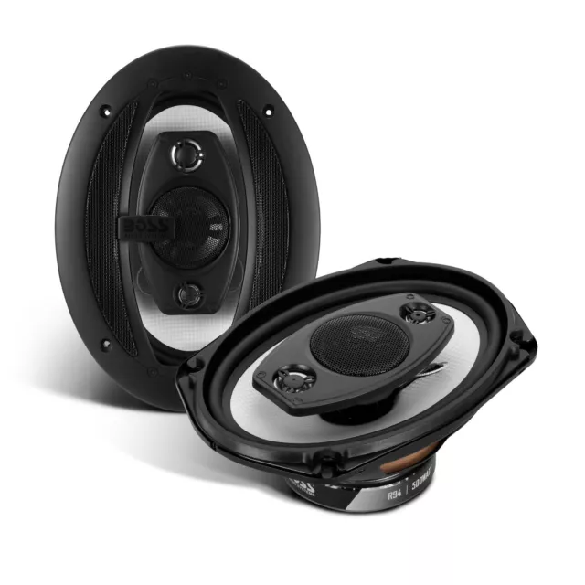 BOSS Audio Systems R94 6 x 9 500 W Car Speakers - Coaxial, 4 Way, Full Range